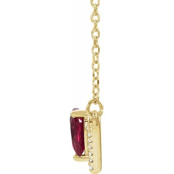 Accented V Necklace Image 2 Hopman Jewelers Elkhart, IN