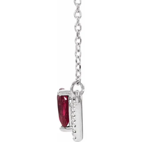 Accented V Necklace Image 2 Hart's Jewelers Grants Pass, OR