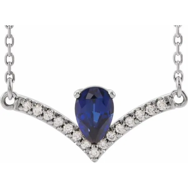 Accented V Necklace Jerald Jewelers Latrobe, PA