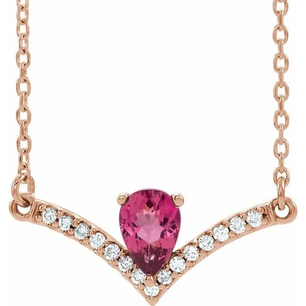 Accented V Necklace J. Meredith Jewelers Delafield, WI