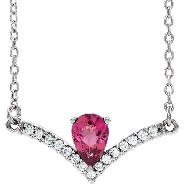 Accented V Necklace Hart's Jewelers Grants Pass, OR