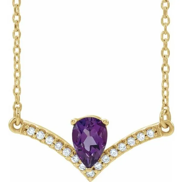 Accented V Necklace Rasmussen Jewelers Spanish Fork, UT