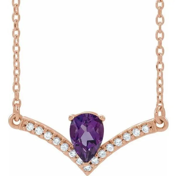 Accented V Necklace Rasmussen Jewelers Spanish Fork, UT