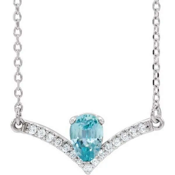 Accented V Necklace Hart's Jewelers Grants Pass, OR