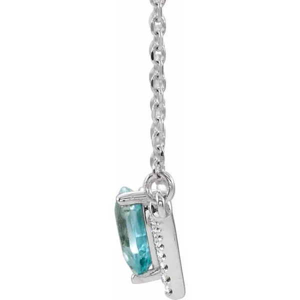 Accented V Necklace Image 2 Hart's Jewelers Grants Pass, OR