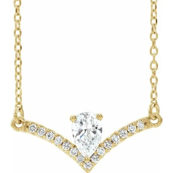 Accented V Necklace Hart's Jewelers Grants Pass, OR