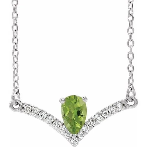 Accented V Necklace Arnold's Jewelry and Gifts Logansport, IN