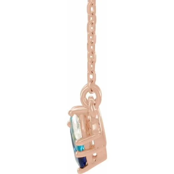 Curved Bar Necklace Image 2 Hart's Jewelers Grants Pass, OR