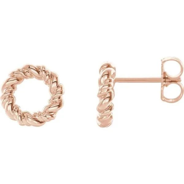 Circle Rope Earrings James & Williams Jewelers Berwyn, IL