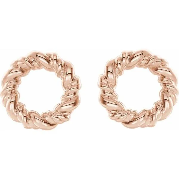 Circle Rope Earrings Image 2 Hart's Jewelers Grants Pass, OR