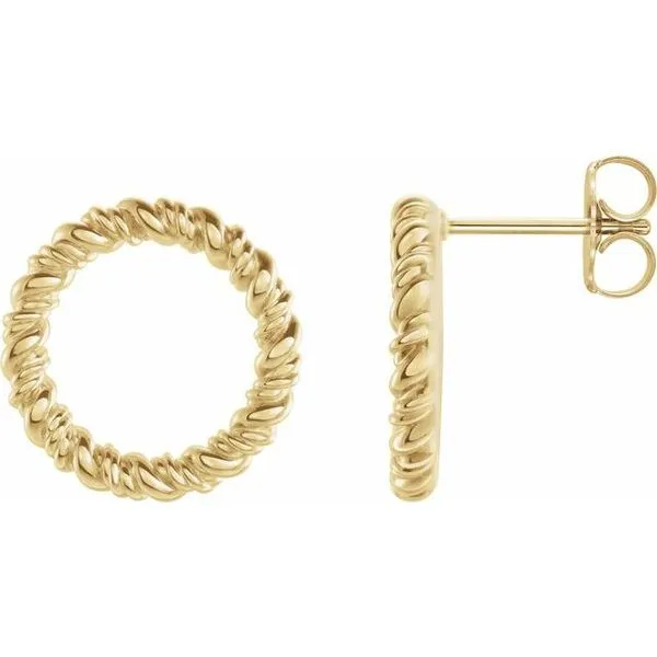 Circle Rope Earrings Woelk's House of Diamonds Russell, KS