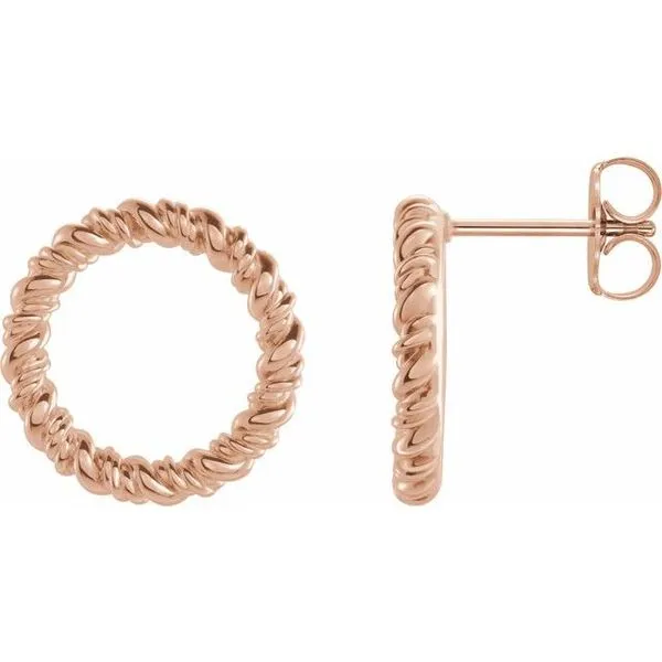 Circle Rope Earrings Hopman Jewelers Elkhart, IN