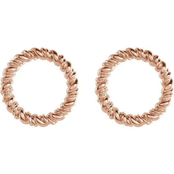 Circle Rope Earrings Image 2 Michael's Jewelry North Wilkesboro, NC