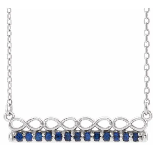 Infinity-Inspired Bar Necklace Hopman Jewelers Elkhart, IN