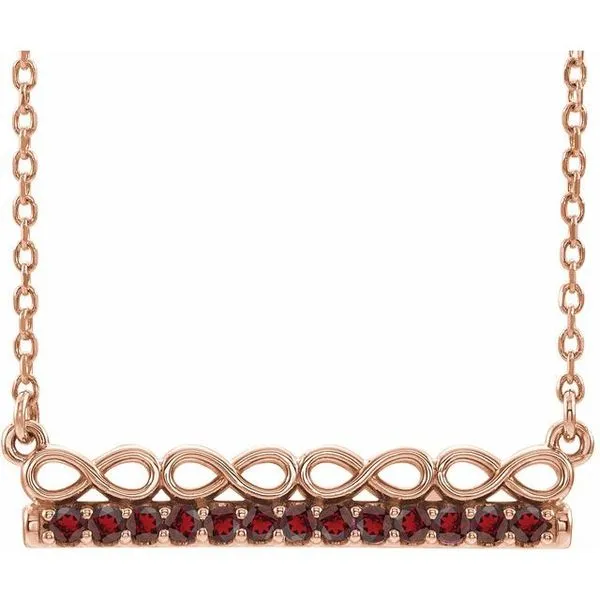 Infinity-Inspired Bar Necklace Hopman Jewelers Elkhart, IN