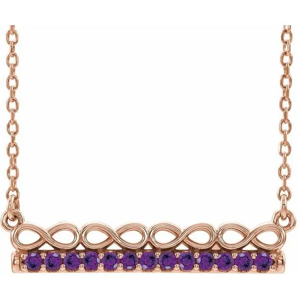 Infinity-Inspired Bar Necklace Rick's Jewelers California, MD