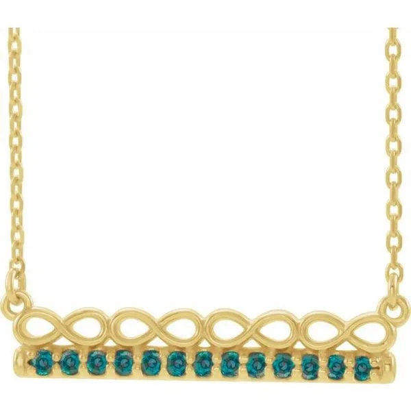 Infinity-Inspired Bar Necklace Moseley Diamond Showcase Inc Lexington, SC