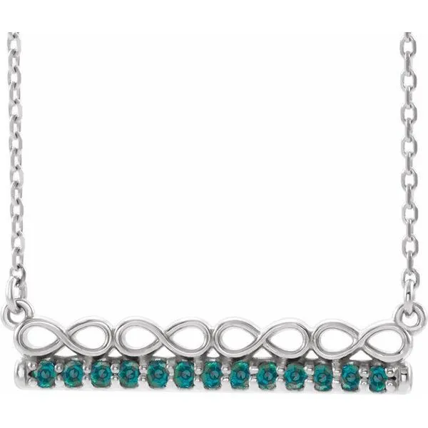 Infinity-Inspired Bar Necklace Diny's Jewelers Middleton, WI