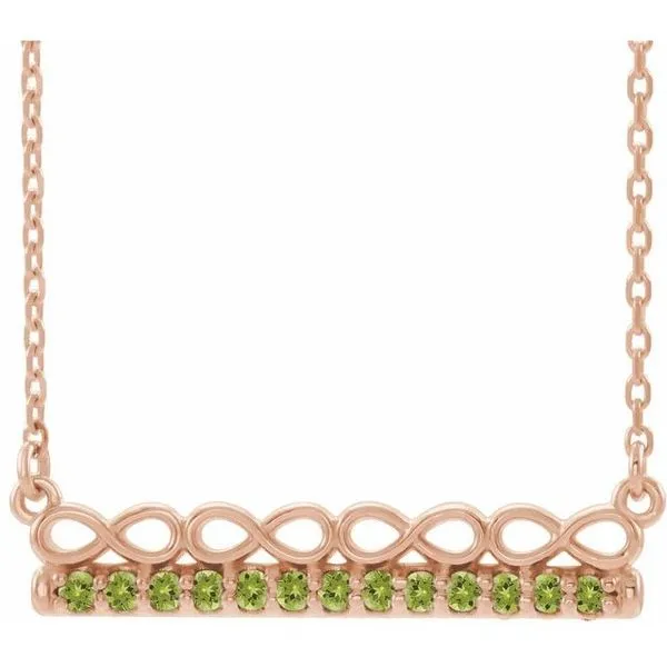 Infinity-Inspired Bar Necklace Hopman Jewelers Elkhart, IN