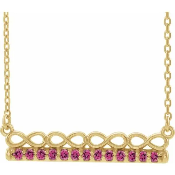 Infinity-Inspired Bar Necklace Spath Jewelers Bartow, FL
