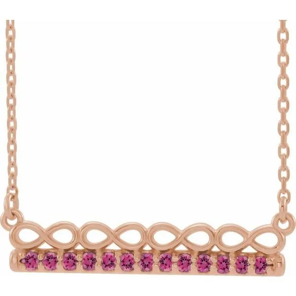 Infinity-Inspired Bar Necklace Hopman Jewelers Elkhart, IN