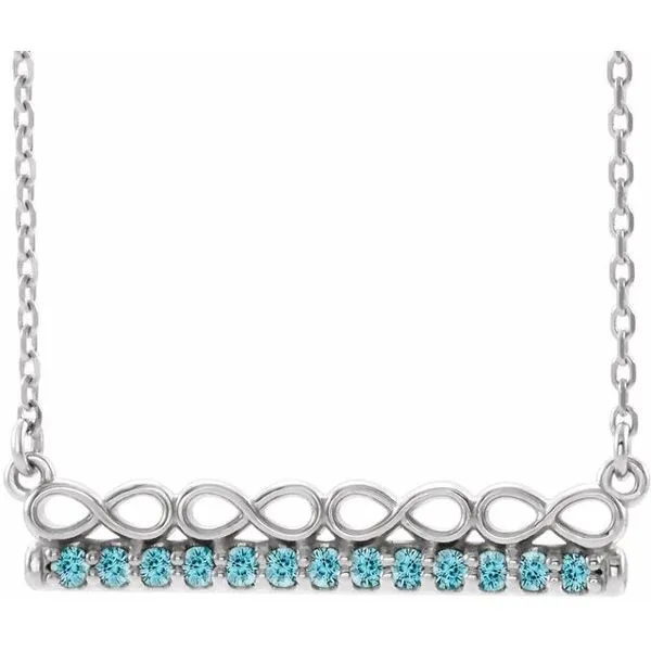 Infinity-Inspired Bar Necklace J. Meredith Jewelers Delafield, WI