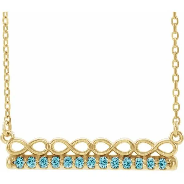 Infinity-Inspired Bar Necklace Rasmussen Jewelers Spanish Fork, UT