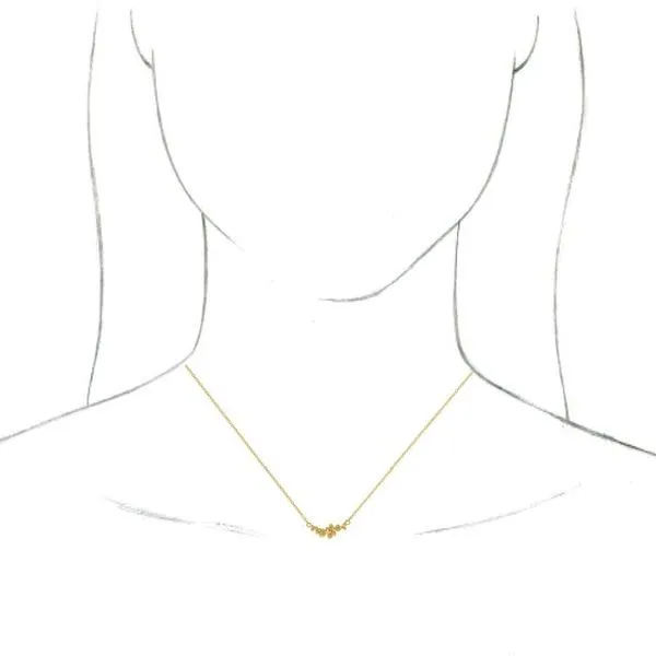 Scattered Bead Necklace Image 3 Linwood Custom Jewelers Linwood, NJ