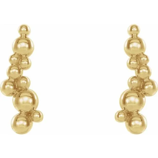 Beaded Ear Climbers Image 2 Becky Beck's Jewelry DeKalb, IL