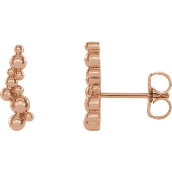 Beaded Ear Climbers Becky Beck's Jewelry DeKalb, IL