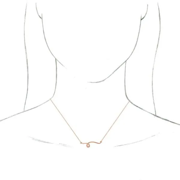 Freeform Bar Necklace Image 3 Hopman Jewelers Elkhart, IN