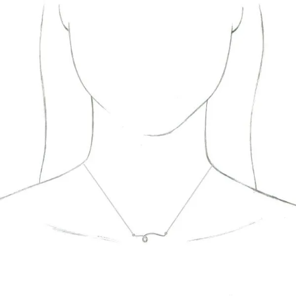 Freeform Bar Necklace Image 3 Rick's Jewelers California, MD