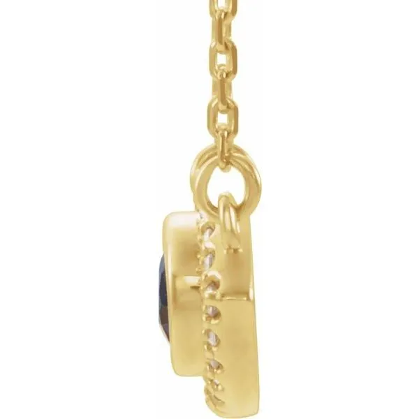 Accented Evil Eye Necklace Image 2 Rasmussen Jewelers Spanish Fork, UT