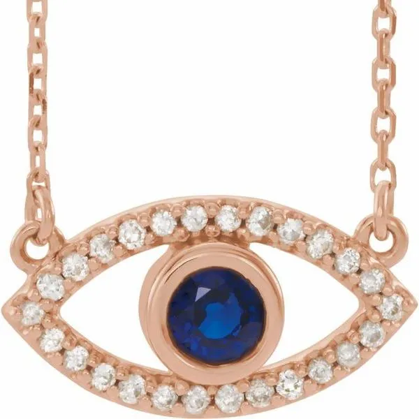 Accented Evil Eye Necklace D'Errico Jewelry Scarsdale, NY