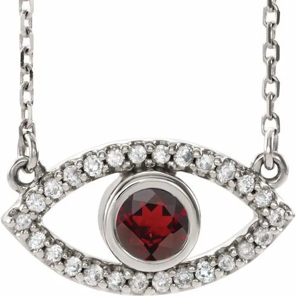 Accented Evil Eye Necklace McCoy Jewelers Bartlesville, OK