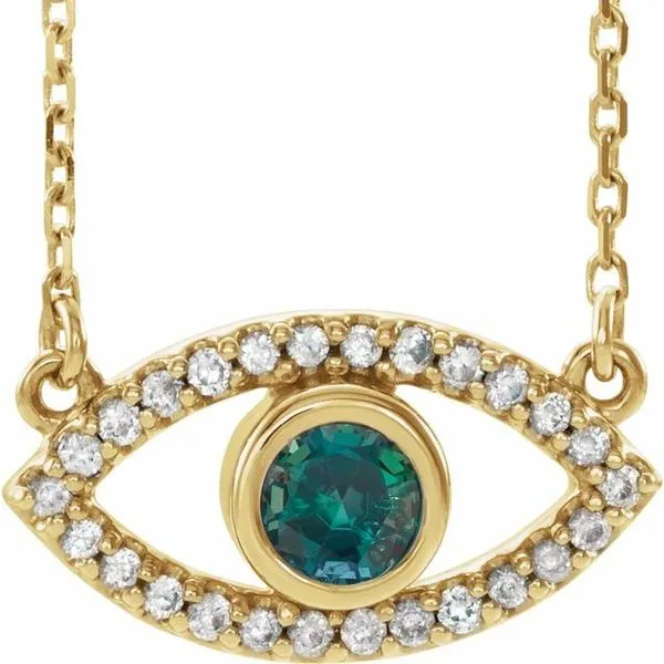 Accented Evil Eye Necklace Scirto's Jewelry Lockport, NY