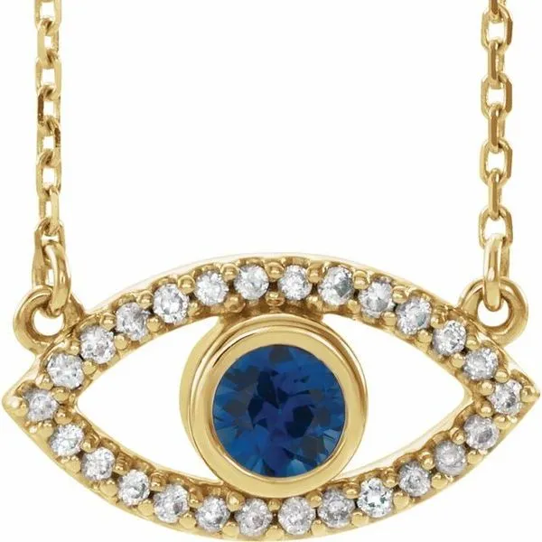 Accented Evil Eye Necklace James & Williams Jewelers Berwyn, IL