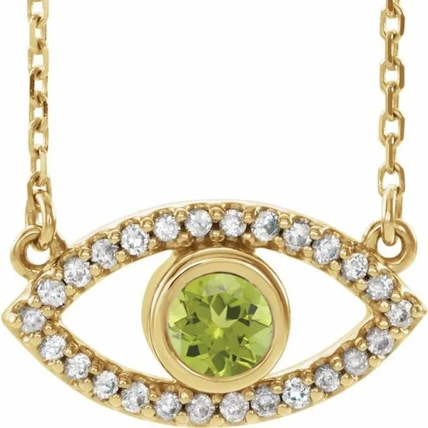 Accented Evil Eye Necklace Rasmussen Jewelers Spanish Fork, UT