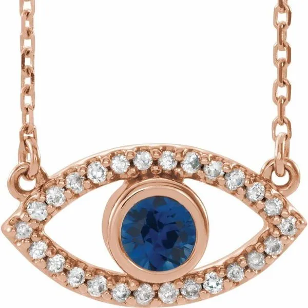 Accented Evil Eye Necklace Hopman Jewelers Elkhart, IN
