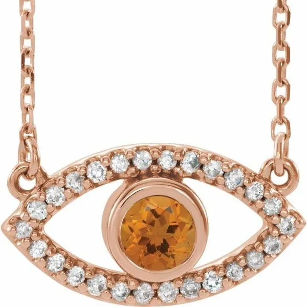 Accented Evil Eye Necklace J. Meredith Jewelers Delafield, WI