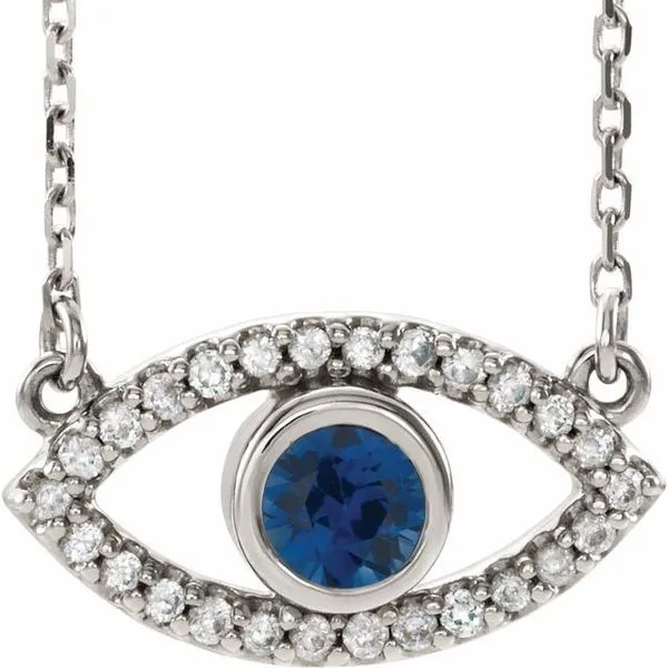 Accented Evil Eye Necklace Rasmussen Jewelers Spanish Fork, UT