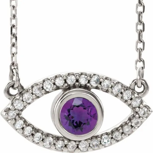 Accented Evil Eye Necklace Hopman Jewelers Elkhart, IN
