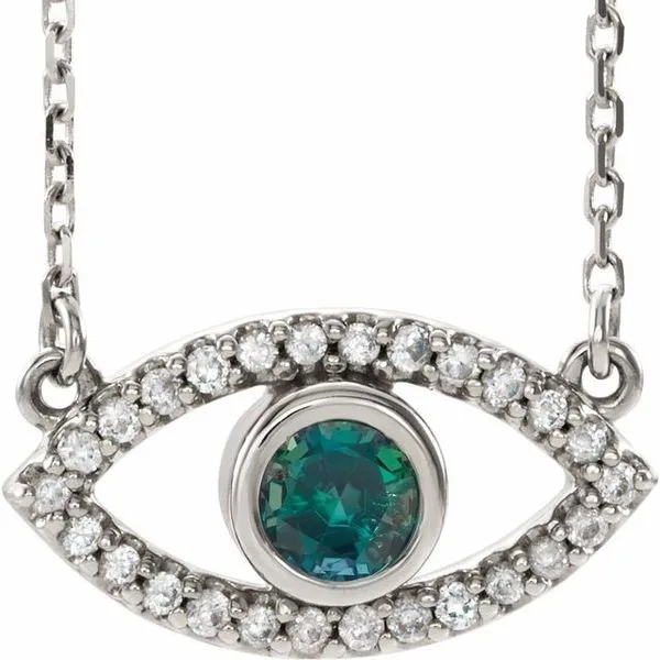 Accented Evil Eye Necklace Hopman Jewelers Elkhart, IN