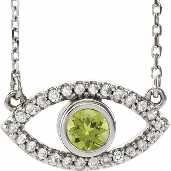 Accented Evil Eye Necklace James Wolf Jewelers Mason, OH