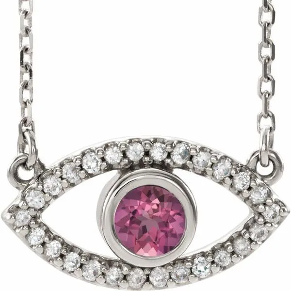 Accented Evil Eye Necklace Hopman Jewelers Elkhart, IN
