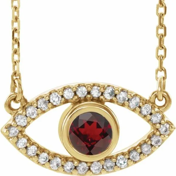 Accented Evil Eye Necklace Rasmussen Jewelers Spanish Fork, UT