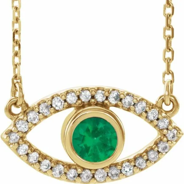 Accented Evil Eye Necklace Rebel Diamonds New Hampton, IA
