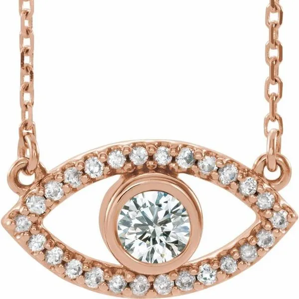 Accented Evil Eye Necklace James & Williams Jewelers Berwyn, IL