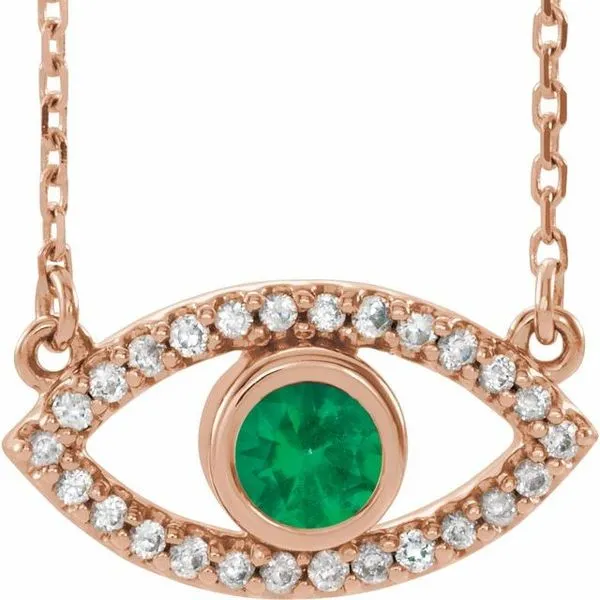 Accented Evil Eye Necklace J. Meredith Jewelers Delafield, WI