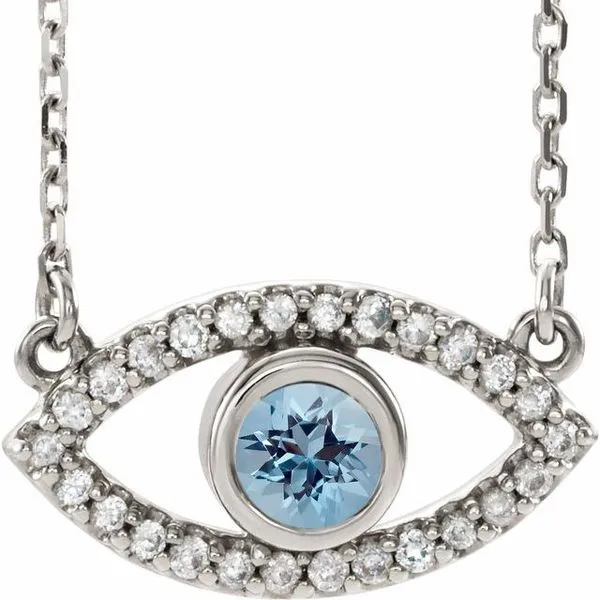 Accented Evil Eye Necklace Comstock Jewelers Edmonds, WA